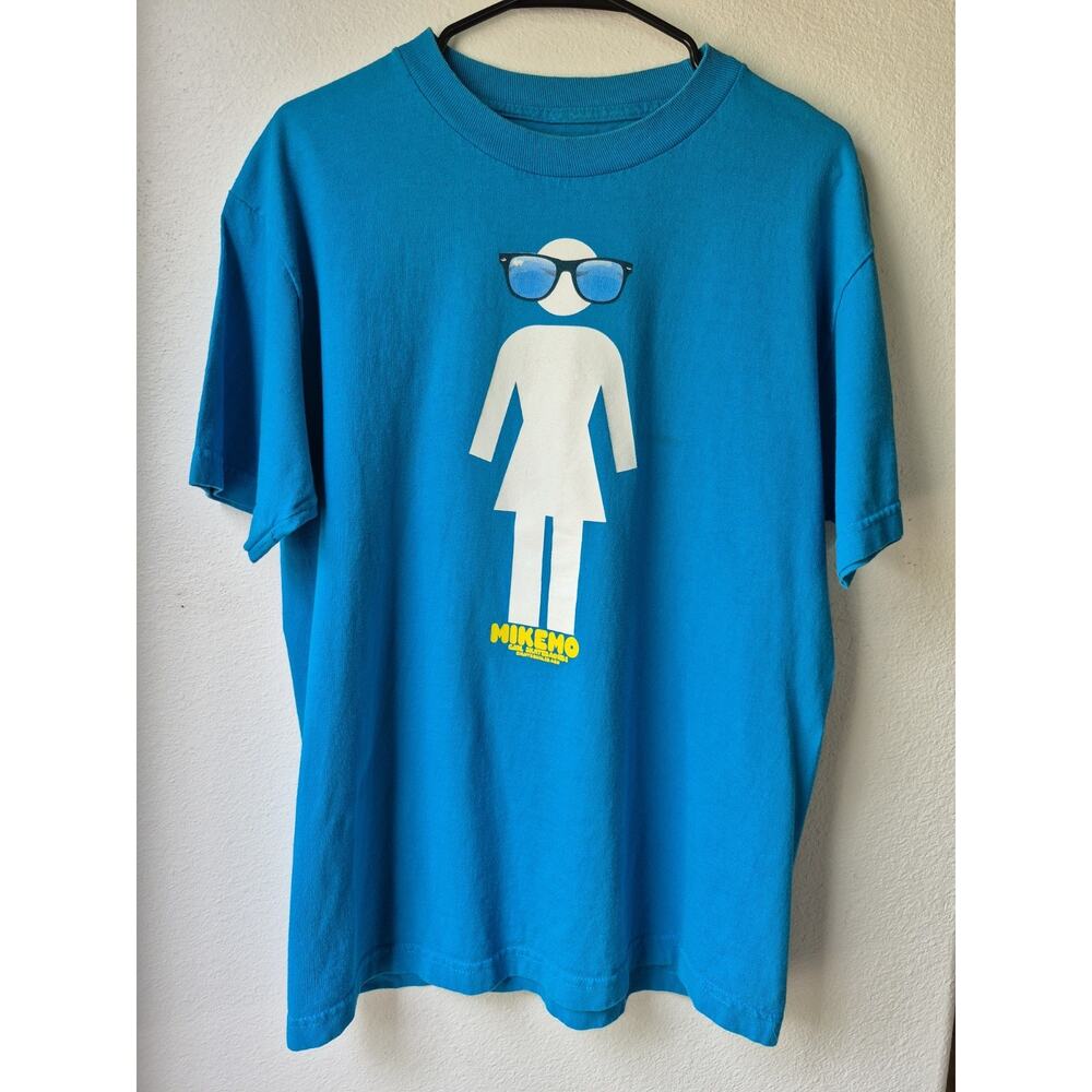 Girl Skateboards X Glassy Big White Logo 8 Equal Med Vtg 90s Y2k T-shirt Mike Mo